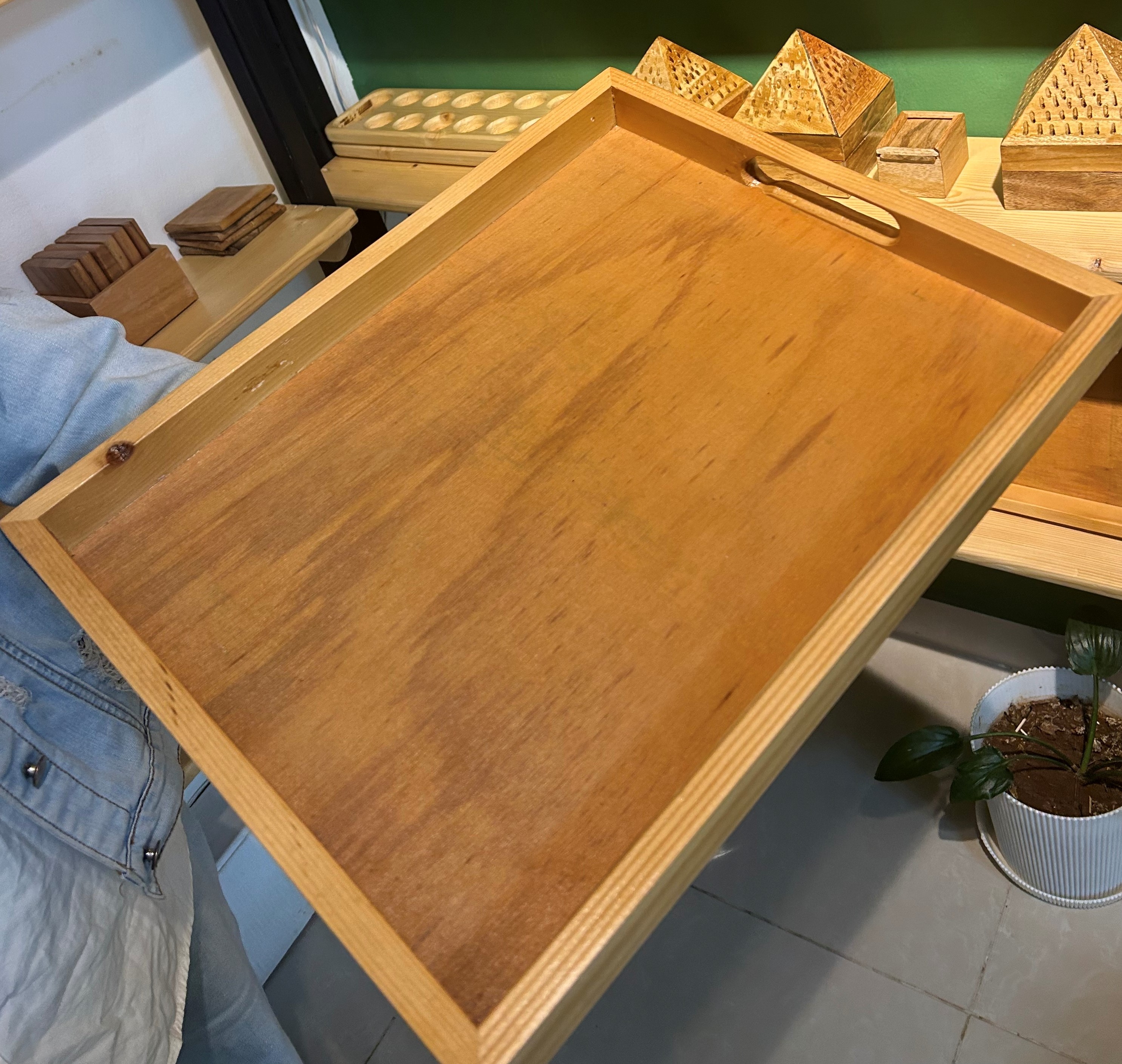 Metal Handle Tray